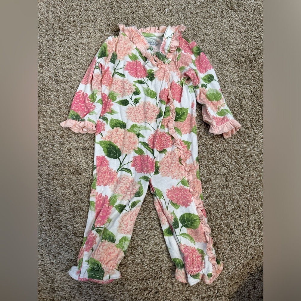 Mud pie floral one piece outfit size 0-3 months new no tag